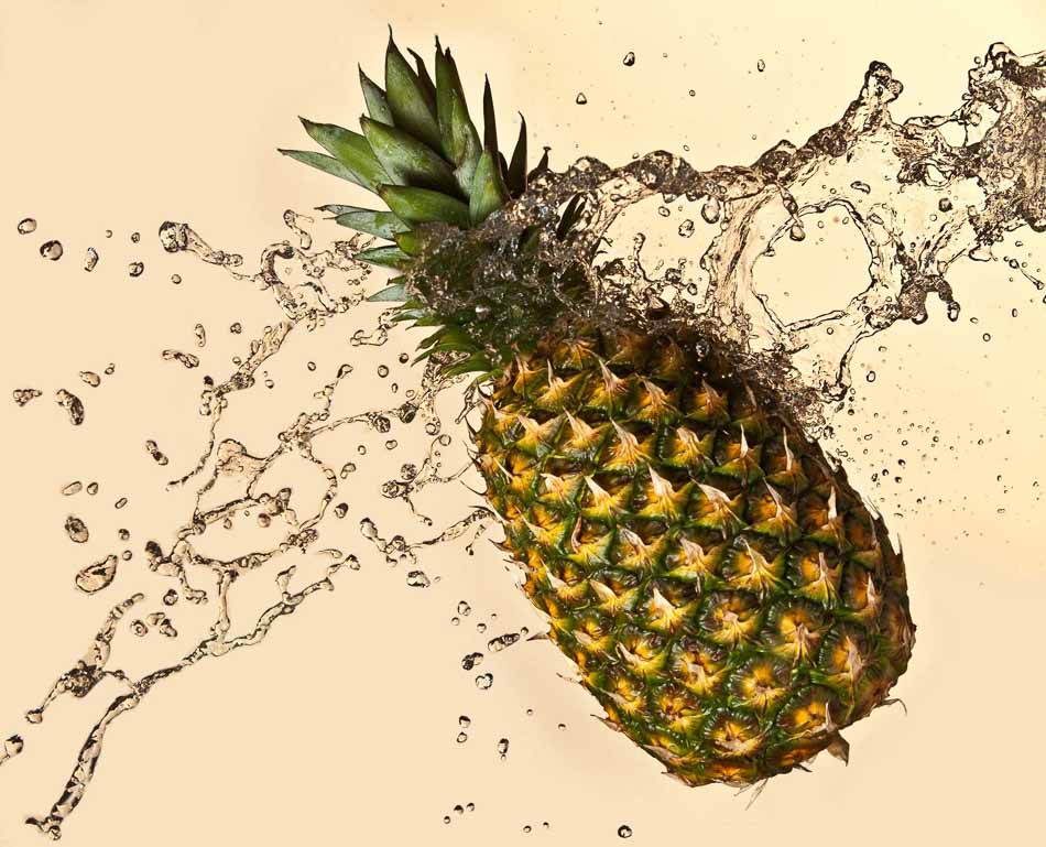 Splash Photography with pineapple and water | Shot in Denver, Colorado