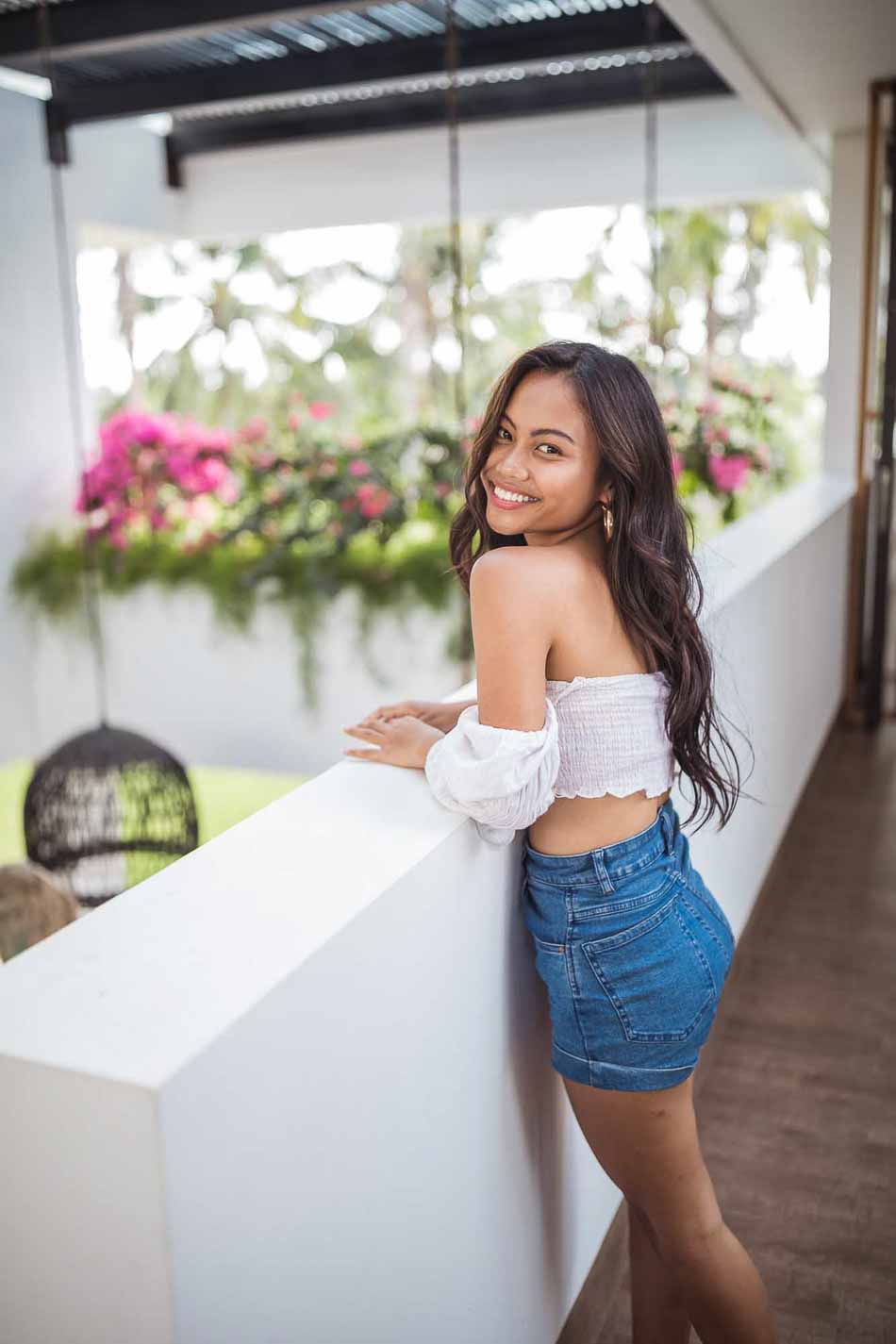 Asian model poses at luxury villa | Fashion Photography | Portraiture | Canggu, Bali | Denver Photographer | Mike Olmsted